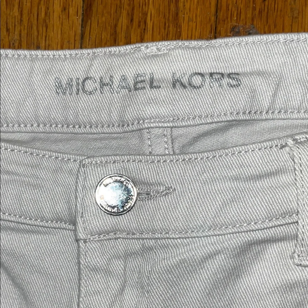 Michael Kors Light Gray Skinny Jeans Size 10